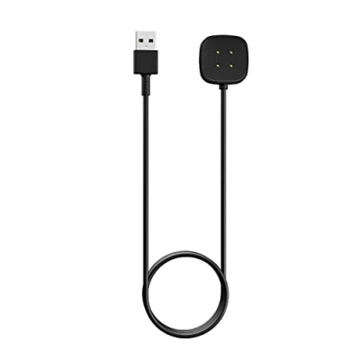 Immagine di MoKo Caricatore Compatibile con Fitbit Versa 4/Versa 3/Sense 2/Sense, Caricabatterie Magnetico Cavo di Ricarica USB 3,3FT/1M, Nero