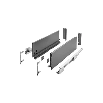 Immagine di GTV Sistema di cassetti AXIS PRO I antracite, portata fino a 40 kg, chiusura morbida, accesso libero, larghezza: 400 mm, altezza: 168 PB AXISPRO KPL400C