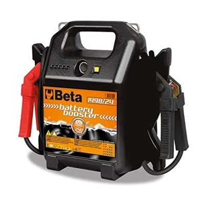 Immagine di BETA 1498/24Avviatore Batterie Auto e Veicoli Commerciali 12 24V Portatile con Cavi Avviamento Pinze Isolate