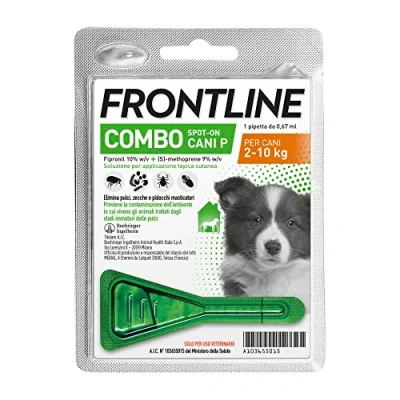 Immagine di Frontline Combo cani Piccoli 2 10 kg 1 pipetta 0,67 ml Trattamento antiparassitario per di taglia piccola