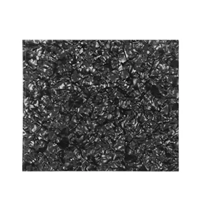Immagine di IKN 20X17cm Battipenna per chitarra acustica Materiale foglio bianco antigraffio Supporto autoadesivo la maggior parte delle chitarre acustiche CuSTm, Perla Nero