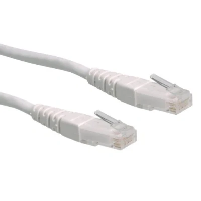 Immagine di Roline 21.15.1546 RJ45 cavo di rete, patch CAT 6 U/UTP 2.00 m Bianco non schermato 1 pz.