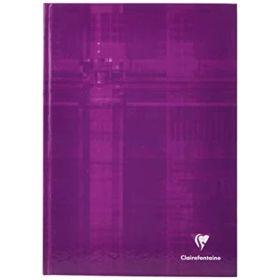 Immagine di Clairefontaine 9040C Un QUADERNO Brochure Rembordée rigido A4 21x29, 7 cm 192 pagine a tinta unita Blanches Papier 90g copertina in carta laminata colore casuale
