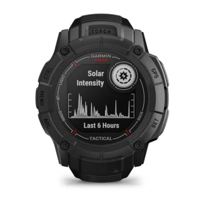 Immagine di Garmin Instinct 2X Solar Tactical, Smartwatch, 50mm, Ricarica solare, Autonomia infinita, Torcia LED, Calcolatore balistico, Kill Switch, Visore notturno, GPS, Cardio, SpO2, Pay (Black)