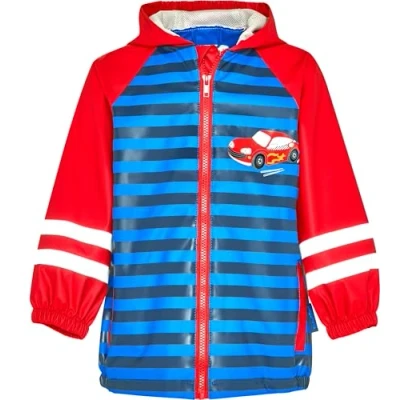 Immagine di Playshoes Rennwagen Regenbekleidung Unisex Impermeabile per bambini, Taglia: 80, Multi coloured