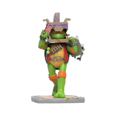Immagine di Mighty Jaxx Remixx, statuetta da collezione delle Tartarughe Ninja: Michelangelo Cowa BOO nga! Edition