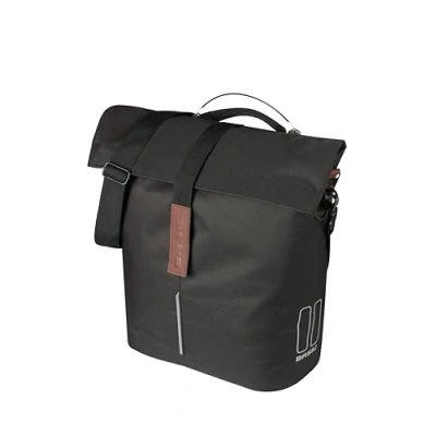 Immagine di Basil City Shopper MIK Studs 14 16L, impermeabile, con sistema Studs, colore: Nero