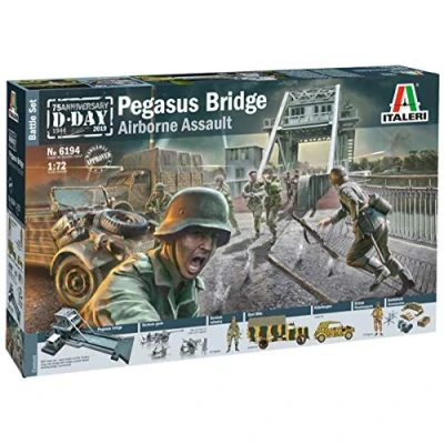 Immagine di Italeri Ponte BattleSet Pegasus Bridge D Day 75 Anniversary 1944, Scala 1:72, IT6194