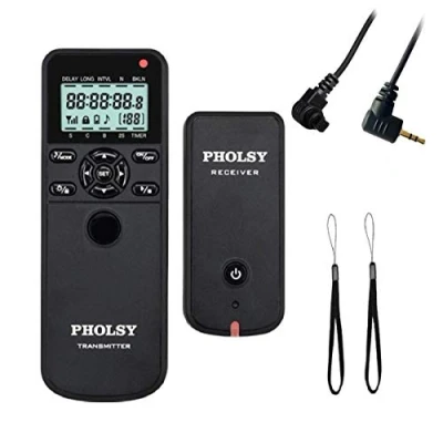 Immagine di PHOLSY Timer Telecomando Fotocamera Wireless Rilascio Remoto HDR e Intervallometro per Canon R100 R8 R6ii R7 R10 90D 250D 850D 5D 6D 7D Olympus OM 1 EM1X EM1ii EM5iii Fuji XT3 XT4 XT5 XT30II