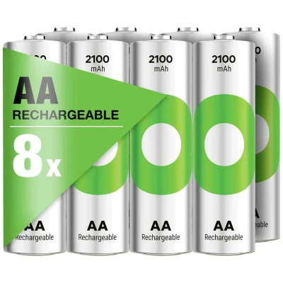 Immagine di GP ReCyko Batteria ricaricabile Stilo (AA) NiMH 2100 mAh 1.2 V 8 pz.