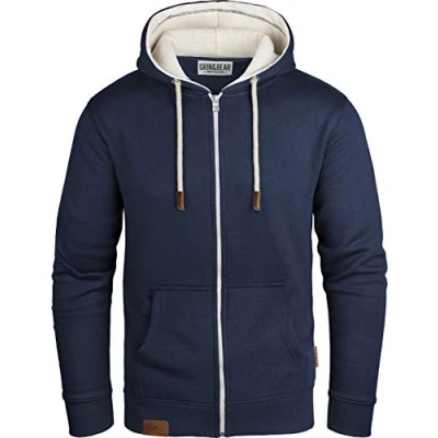 Immagine di Grin&amp;Bear Felpa Uomo Giacca con Cappuccio Blu navy2, M, GEC490