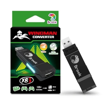 Immagine di Brook Wingman XB 3 Converter Scatena la potenza del gioco multipiattaforma, adattatore per controller wireless le nuove console Series X/S, One e PC (X Input), supporta Remap Turbo