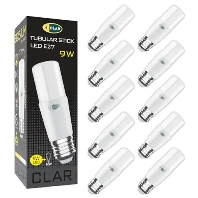 Immagine di CLAR Lampadine LED E27 Luce Fredda, Lampadina E27, Piccola, Lampade LED, 9W (Pack 10)