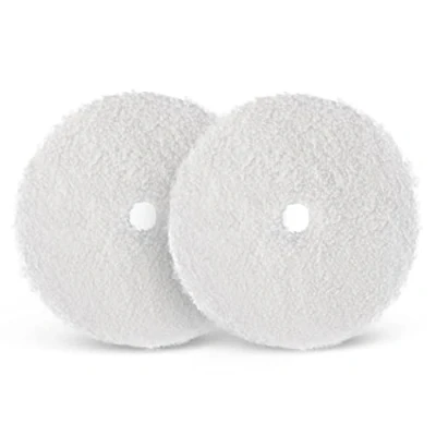 Immagine di SPTA Set di panni per lucidatura, tampone lucidatura in lana a disco microfibra da 6 pollici, rivestimento pelliccia agnello lucidatrici auto (2 pezzi 150 mm)