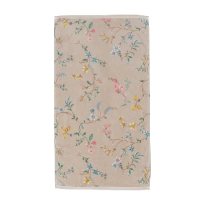 Immagine di Pip Asciugamano Les Fleurs, colore cachi, 50 x 100 cm
