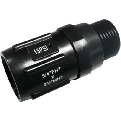 Immagine di Suinga Regolatore di pressione dell&#039;acqua 3/4&#039;&#039; Riduttore acqua per irrigazione a goccia 1 bar 15PSI 3/4&#039;&#039;, nero