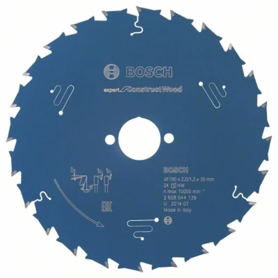 Immagine di Bosch Accessories Expert for Construct Wood 2608644139 Lama circolare 190 x 30 1.3 mm Numero di denti: 24 1 pz.