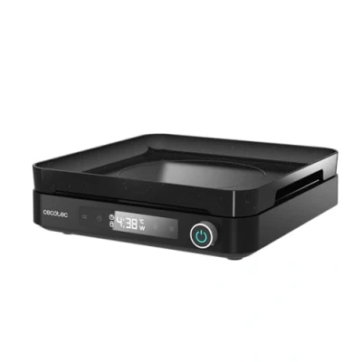 Immagine di Cecotec Piastra ad Induzione Digitale con Accessorio Grill Full Magma Grill. 2000W, 10 Livelli di Potenza, Vetro Sicurezza, Controllo Tattile, Programmabile, Temperatura Regolabile, Design Elegante