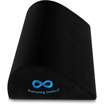 Immagine di Everlasting Comfort poggiapiedi scrivania Cuscino solleva gambe e ufficio in Memory Foam (Nero)