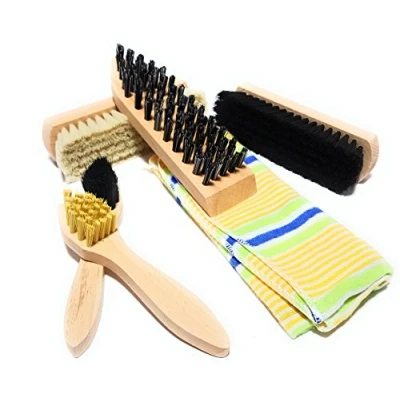 Immagine di Bambelaa!!, set di 6 spazzole per la pulizia delle scarpe, con custodia