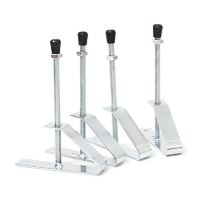 Immagine di Relaxdays Porta Pneumatici e Gomme Auto, da Parete, 4 Supporti, per Cerchioni Larghi 185, Ruote Complete, Argentato, Metallo, Argento, Set 1 pz