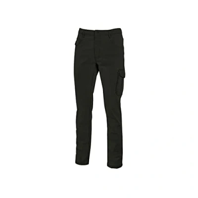 Immagine di U Power Jam, Jeans Elasticizzati da Uomo, Design ruggine, Comodo Tessuto di Cotone, Abbigliamento Casual, Multitasche, Pantaloni a Gamba Dritta (Black Carbon_3XL)