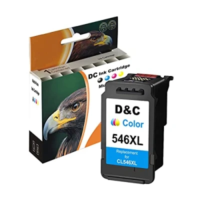 Immagine di D&amp;C CL 546XL Cartucce d&#039;inchiostro rigenerate per Canon 546 XL Pixma TS3150 MX495 MG2950 iP2850 MG3050 MG3051 MG2450 MG2550 MG2550S MG2555S (1 x colore)