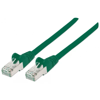 Immagine di Intellinet 736824 RJ45 cavo di rete, patch CAT 6A S/FTP 3.00 m Verde Schermatura a fogli, intrecciata, Privo alogeni 1 pz.