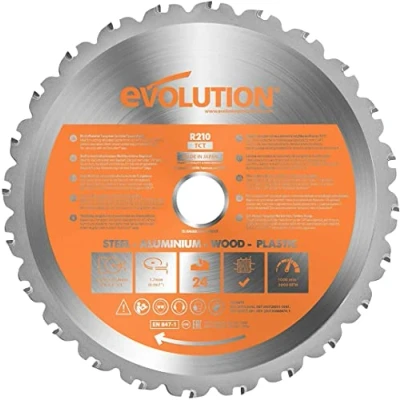 Immagine di Evolution Power Tools RAGE Lama Multiuso con Punte al Carburo di Tungsteno 210 mm