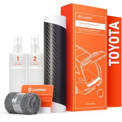 Immagine di Luxshield Pellicola Protettiva per Bordo di Carico Toyota Aygo X 3 (III) I 2022 2024 Protezione Paraurti, antigraffio, vernice Filo A Carbone