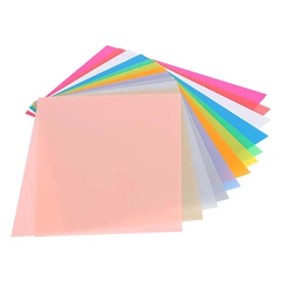 Immagine di Fogli di plastica termorestringenti da 12 Pezzi Pellicola termorestringente Colorata Carta termoretraibile per Orecchini, Copricapo, Pendenti o Bambini Creativi 14,5x20