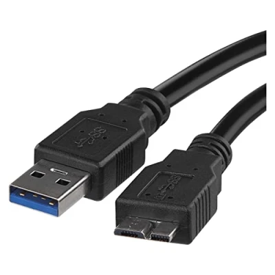 Immagine di EMOS cavo Hard Disk 3.0 Micro USB a USB, 5 Gbit/s, HDD, dati, di ricarica, B maschio A, 1 m, nero