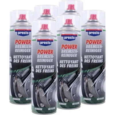 Immagine di presto 531583 Set di 6 Detergente per freni POWER 500 ml