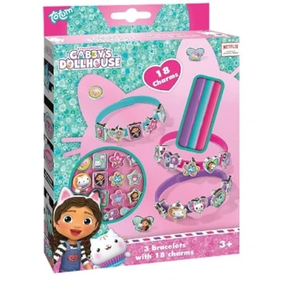 Immagine di TM ESSENTIALS Gabby`s Set di 18 diversi ciondoli, ideale come regalo per bambini e accessori ragazze