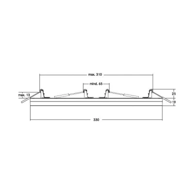 Immagine di Brumberg Leuchten Lampada LED sottopensile (monocolore) 24 W Bianco