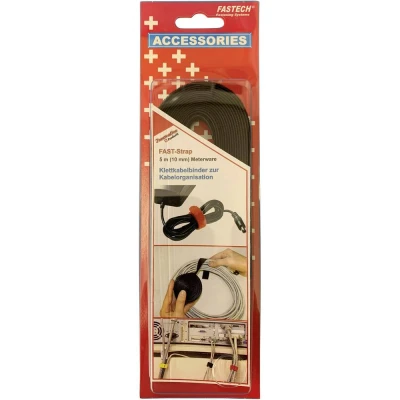 Immagine di FASTECH® 696 330C Nastro a strappo per raggruppare lato morbido e rigido (L x L) 5000 mm 10 Nero 5 m