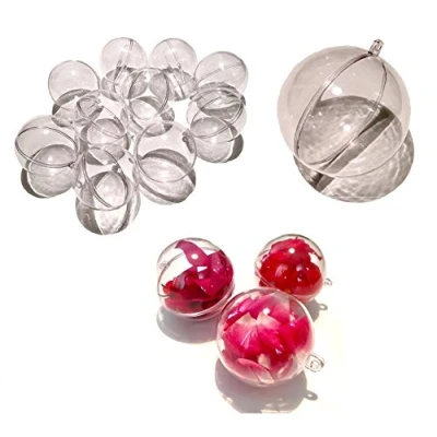 Immagine di Crystal King, sfere in acrilico, da 10 cm, per fai te materiale acrilico trasparente, divisibili, trasparenti, palline plastica acrilica, pezzi