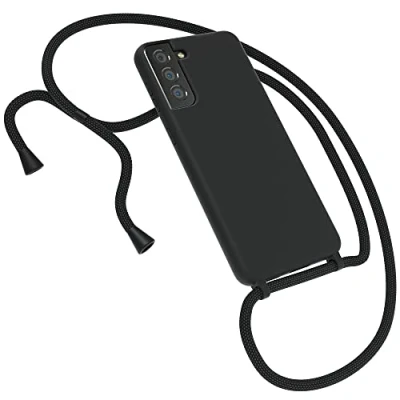 Immagine di EAZY CASE custodia in silicone di alta qualità, compatibile con Samsung Galaxy S21 Plus 5G, cordino, cordino per cellulare protettiva, silicone, nastro,