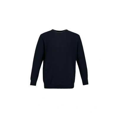 Immagine di JP 1880 Maglione in Cotone con Scollo Arrotondato e Ricamo JP1880 Nero 8XL 708261130
