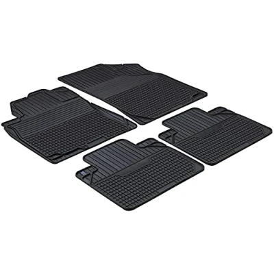 Immagine di WALSER Easyfit 28017 Set tappetino Gomma anteriore e posteriore 4 nero Adattabilità universale