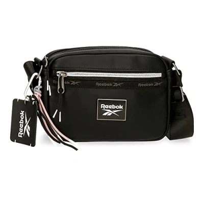 Immagine di Borsa a tracolla Reebok Tina nera 21x14x6 cm in finta pelle