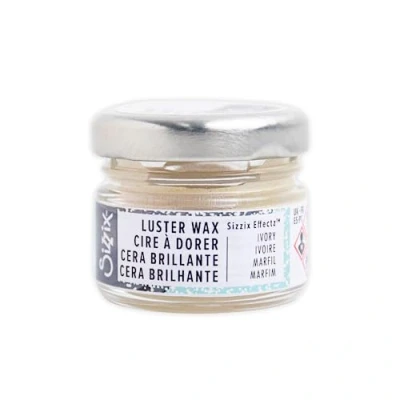 Immagine di Sizzix Effectz Luster Wax Ivory 20 ml 666173 Cera metallica per carta, scrapbooking, cartoline e altro, One Size