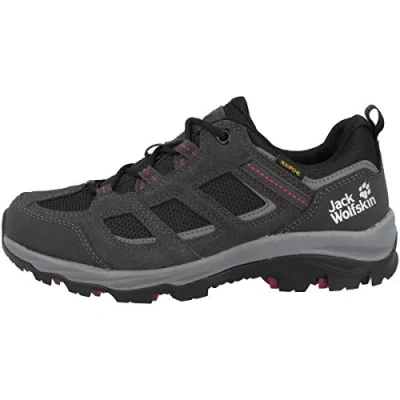 Immagine di Jack Wolfskin VOJO 3 Texapore LOW W Scarpa da hiking, Donna, Taglia: 40.5, Dark steel/purple Pelle e tessuto
