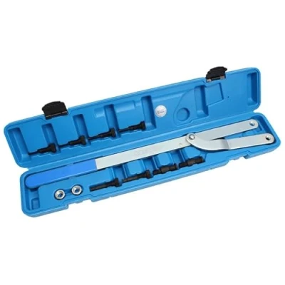 Immagine di CCLIFE Set attrezzi chiave controsupporto per albero a camme con 2 tenditori e 8 bulloni di bloccaggio custodia
