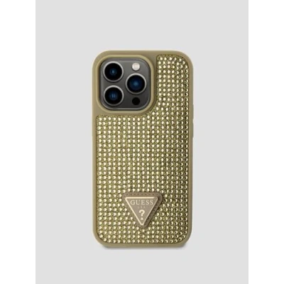 Immagine di Guess GUHCP14LHDGTPD Custodia rigida per iPhone 14 Pro 6.1&quot;, con strass, colore: Oro