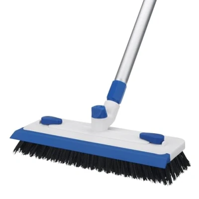 Immagine di Qaestfy Spazzolone per Pavimenti con Manico Lungo 3 in 1 Pulisci Fughe 140 cm Spazzola Pulire Doccia Pulizia Pavimento la di Piastrelle, Bagno, Cucina, Battiscopa