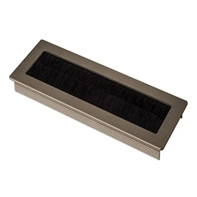 Immagine di SOTECH 2 x passacavi Toledo in alluminio anodizzato con finitura acciaio inox 150 70 mm Dimensioni di montaggio: 140 62 15,3
