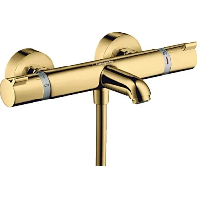 Immagine di hansgrohe Ecostat Miscelatore termostatico vasca Comfort esterno, oro lucido, 13114990