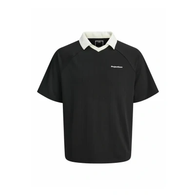 Immagine di JACK &amp; JONES Jjejosh Polo SS SN Camicia a Maniche Lunghe, Nero, M Uomo