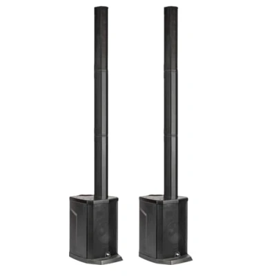 Immagine di PROEL SESSION1 Coppia Sistema audio a colonna 2 canali da 400W di picco con mosulo MP3 / USB/SD player e BLUETOOTH STEREO + borsa satelliti inclusa, Nero.